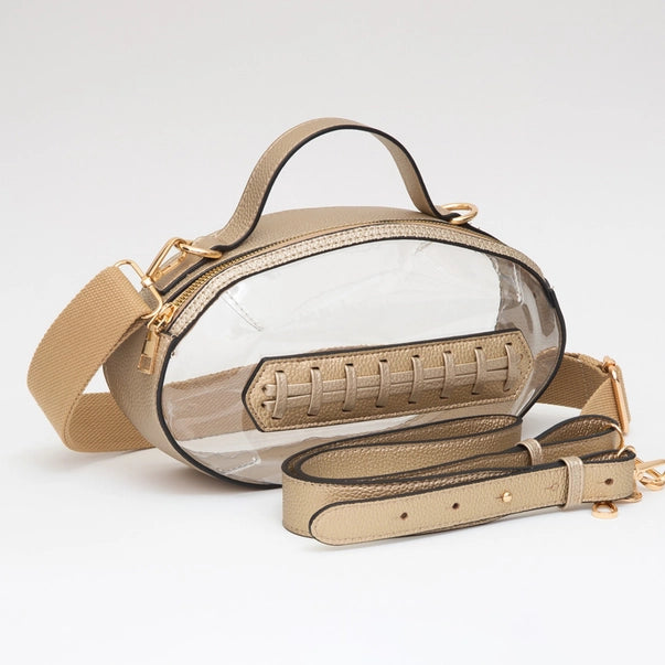 Clear Football Crossbody