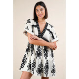 She's Sweet Woven Embroidered Mini Dress.