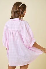 Sweetness Striped Button Down - BarBelles Boutique