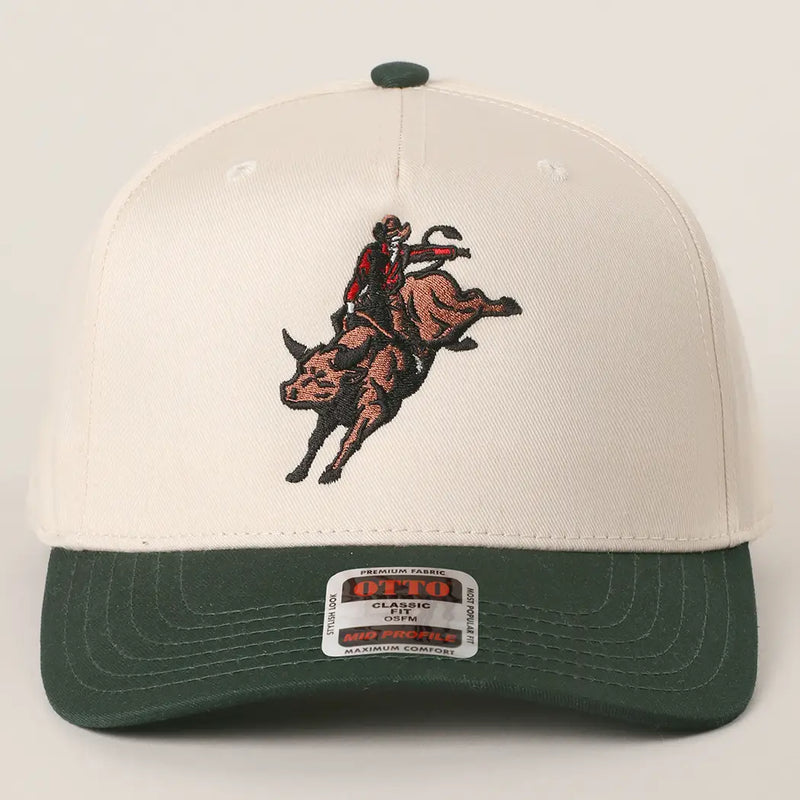 Rodeo Bull Embroidered Hat
