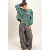 Wherever Whenever Raw Edge Sweatshirt - BarBelles Boutique