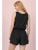 Button Down Activewear Romper - BarBelles Boutique