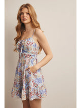 Romantic Floral Mini Dress - BarBelles Boutique