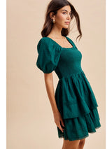 Enchanted Tiered Mini Dress - BarBelles Boutique