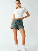 Mariah Curved Hemline Shorts