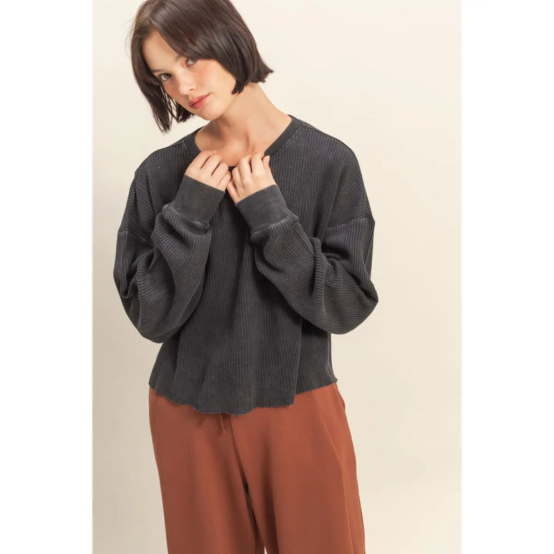 Cozy Life Waffle Top