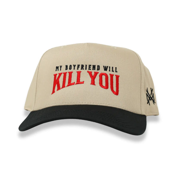 My Boyfriend Will Kill You Embroidered Hat