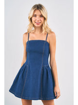 Effortless Beauty Denim Dress - BarBelles Boutique