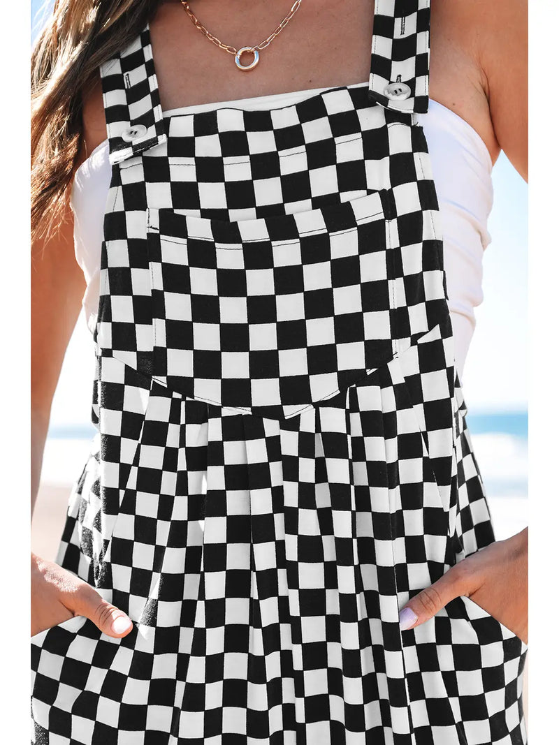 Checkered Me Out Wide Leg Jumpsuit