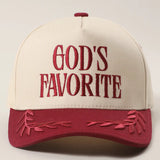 God's Favorite Embroidered Hat