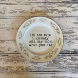 Funny Home Plates - BarBelles Boutique