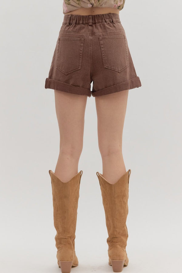 So Chic Roll Up Hem Shorts