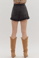 So Chic Roll Up Hem Shorts