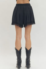 Cowgirl Lace Trim Shorts