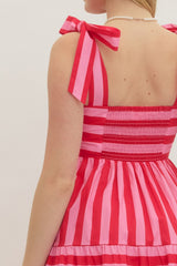 Stripes Honey Midi Dress - BarBelles Boutique