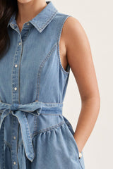 She's From TX Denim Mini Dress