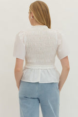 All Put Together Smocked Top