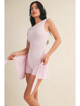 Brittany Wrap Tie Front Mini Dress - BarBelles Boutique
