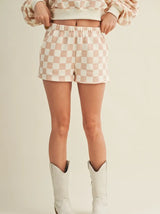 Ellie Checkered Shorts - BarBelles Boutique