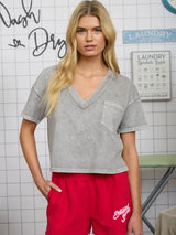 Bonnie V Neck Boxy Knit Top - BarBelles Boutique