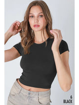 Baby Girl Ribbed Baby Tee - BarBelles Boutique