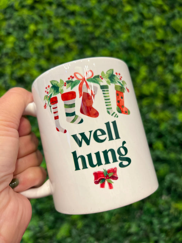 Well Hung Christmas Mug - BarBelles Boutique