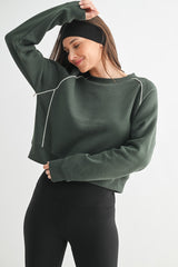 Sporty Style Crewneck Sweater