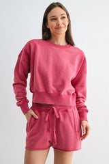 Active Luxe Mineral Wash Sweatshirt