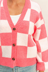 Cozy Days Checkered Cardigan